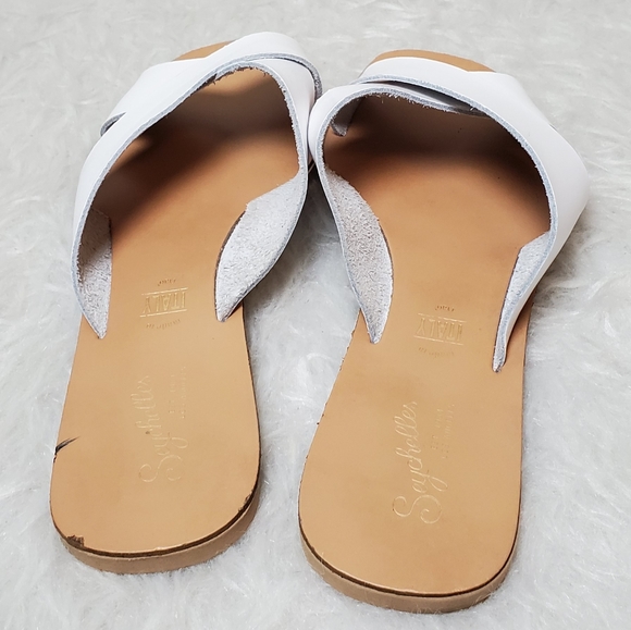 Seychelles waterfront leather slide sandals white - Picture 3 of 7
